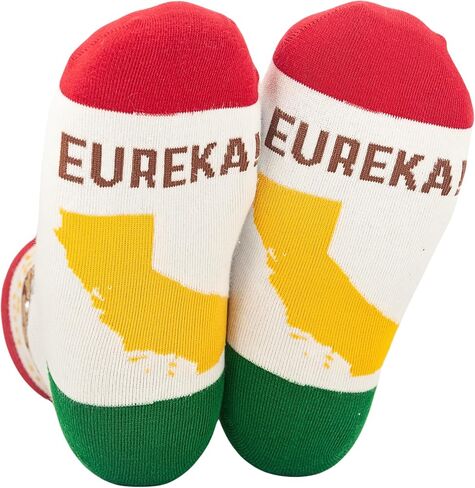 InnoBeta California Gifts Socks for Women Men, California Proud Flag Themed One Size Crew Socks, Eureka in Saudi Arabia