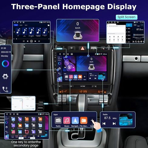 [2+64G] لسيارة Porsche Cayenne 9PA 955 957 2002-2010 ستيريو السيارة - شاشة لمس عالية الدقة 9 بوصة Android 13 راديو السيارة - تشغيل لاسلكي وAndroid Auto، صوت DSP، WiFi، GPS، SWC + Canbus + كاميرا احتياطية AHD in Saudi Arabia