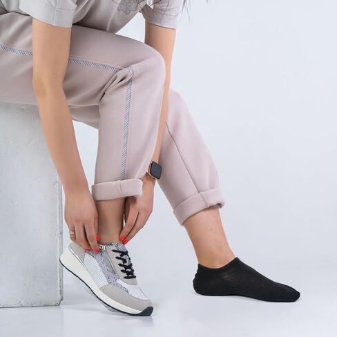 لا توجد جوارب إظهار للسيدات منخفضة القطن الجوارب في الكاحل للأحذية الرياضية غير المرئية غير المرئية الجري in Kuwait