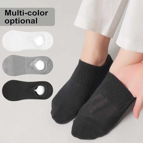 لا توجد جوارب إظهار للسيدات منخفضة القطن الجوارب في الكاحل للأحذية الرياضية غير المرئية غير المرئية الجري in Kuwait