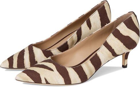 لورين رالف لورين للسيدات Adrienne Zebra-Print Canvas مضخات in Kuwait