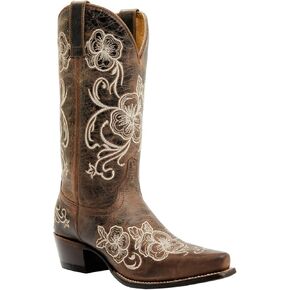 Shyanne Women's Lasy Floral Assorized Western Boot Snip Toe - BSWFA22L12 in Kuwait
