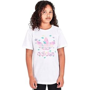 adidas Kids Youth Scattered Graphic Short Sleeve T-Shirt, White in Kuwait