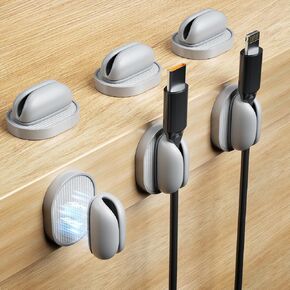 Cord Holder Organizer, Magnetic Wire Holder Keeper Organizer, Cord Holder for Nightstand,Cable Smooth Adjustable Easy Secure Cable Management, Under Desk Cord Hider for Home,Office,Car,Desk,Nightstand in Saudi Arabia
