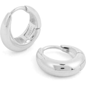 أقراط الفضة الاسترليني - أقراط معاد تدويرها من الفضة الإسترليني ، 925 أقراط الفضة الاسترليني للنساء ، أقراط طوق للنساء in Kuwait