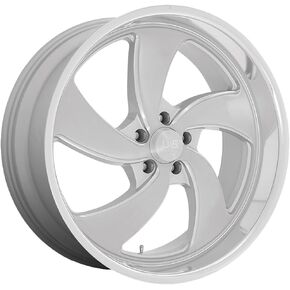 U134 DESPERADO Silver Wheel Brushed Diamond Cut (22 x 8.5 inches /5 x 120 mm, 1 mm Offset) in Saudi Arabia