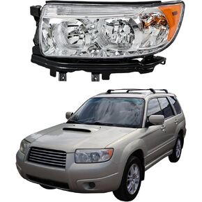Headlights Assembly Replacement for Subaru Forester 2006-2008 Halogen Housing Reflector Headlamp Driver Side 84001SA471 in Saudi Arabia