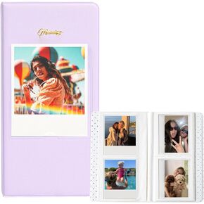 Photo Album for Polaroid I-Type/NOW/Fujifilm Instax Link Wide/Wide 300/400/210/OneStep/OneStep+/OneStep 2/Originals 600/I-Type Film Camera 3.5x4.3 Inch Film 64 Pockets Book Binder (BLACK) in Saudi Arabia