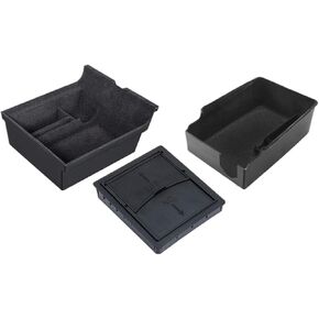 3PCS Center Console Organizer Tray Fit for 2021 for Tesla Model 3/Y Armrest Cubby Drawer Storage Box Accessories in Saudi Arabia