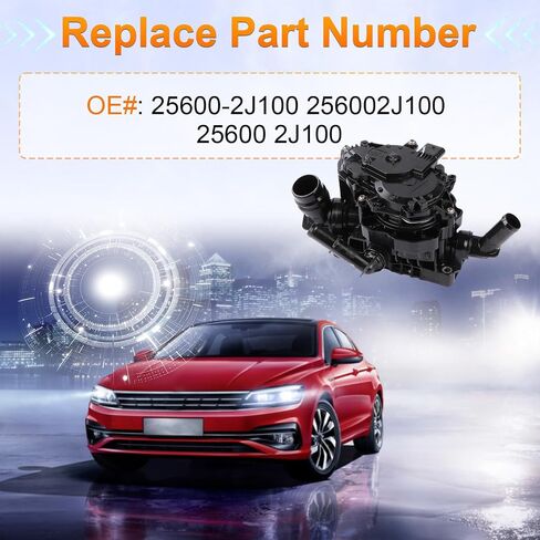 25600-2J100 Thermostat Housing Assembly Fits for Hyundai Elantra/Kona 2018 2019 2020 2021 2022 2.0L l4 OE 256002J100 25600 2J100 25600-2J100 in Saudi Arabia