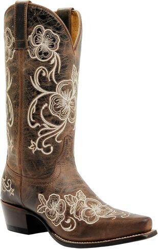 Shyanne Women's Lasy Floral Assorized Western Boot Snip Toe - BSWFA22L12 in Kuwait