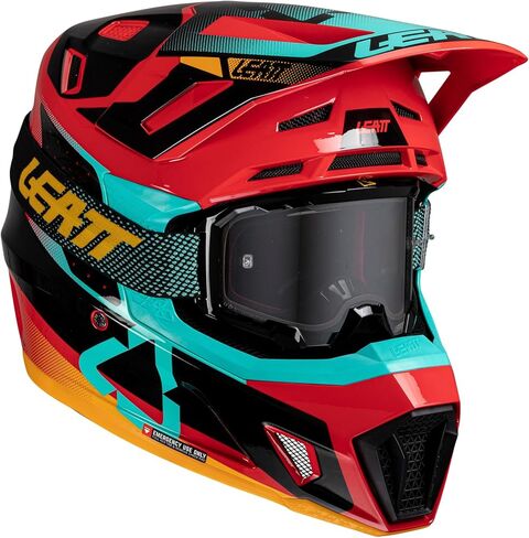 Latt Helment Kit Moto 7.5 V25 Red in Saudi Arabia