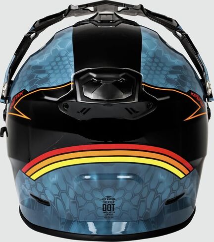 Fly Racing Trekker Kryptek إخفاء خوذة (قائمة/أسود/أحمر ، X-Small) in Saudi Arabia