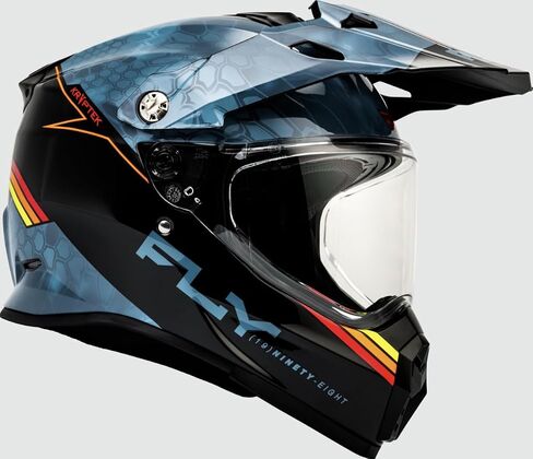 Fly Racing Trekker Kryptek إخفاء خوذة (قائمة/أسود/أحمر ، X-Small) in Saudi Arabia