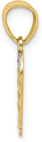 Roy Rose Jewelry 10K Gold & Rhodium Heart Charm in Saudi Arabia