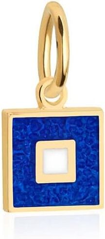 Letter Nautical Flag Mini Charm For Charm Bracelets and Necklaces-Gold Vermeil in Saudi Arabia