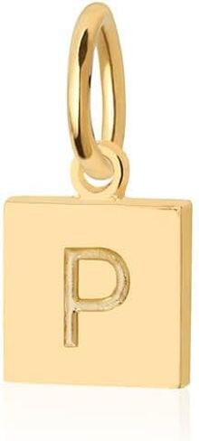 Letter Nautical Flag Mini Charm For Charm Bracelets and Necklaces-Gold Vermeil in Saudi Arabia