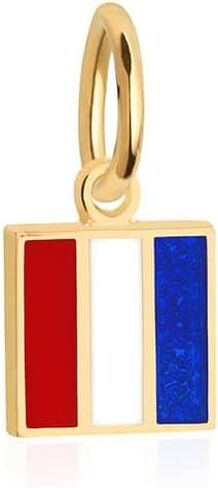 Letter Nautical Flag Mini Charm For Charm Bracelets and Necklaces-Gold Vermeil in Saudi Arabia
