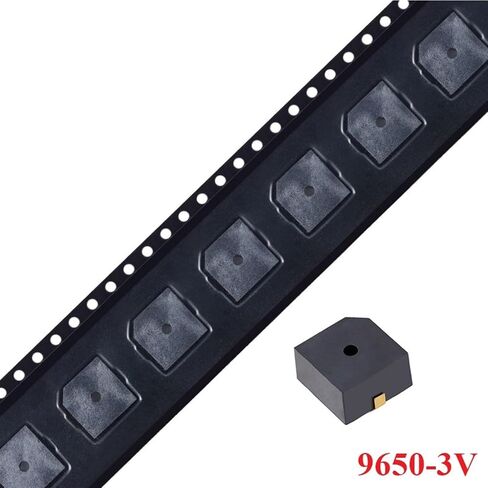10/5pcs 9650 3V الجرس النشط الكهرومغناطيسي المغناطيسي المصغرة النشط النشط piezo outspeaker مجموعة إلكترونية 9.6x9.6x5 مم (10 قطع) in Saudi Arabia