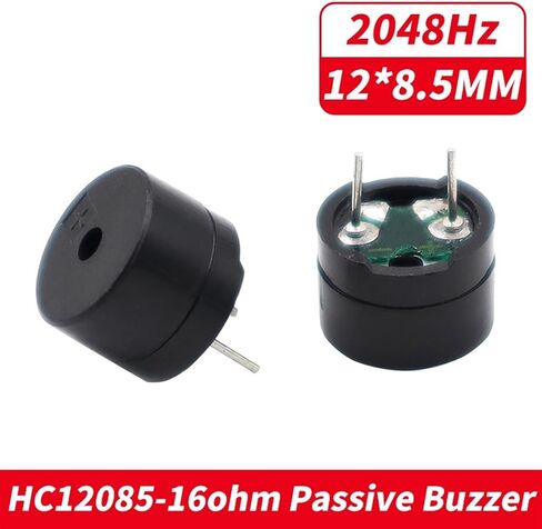 10PCS HC12085 16Ω 42Ω Electromagnetic Buzzer 12085 Passive Buzzer Split Speaker 12 * 8.5MM 12X8.5MM 16ohms 42ohms AC 1.5V 3V 5V(10pcs HC12085 42ohms) in Saudi Arabia