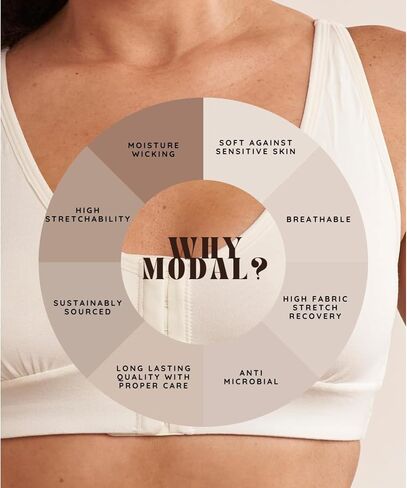 AnaOno Post-Surgical Pocketed Recovery Mastectomy Bra - Soft Compression Bra with Breast Pad Inserts in Kuwait