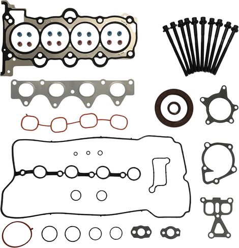 G4FD G4FJ Engine Gasket مجموعة كاملة مع رأس الأسطوانة الترباس ملائمة لهجة Hyundai Glse Elantra i30 Kona Tucson Kia Rio LX Optima Seltos 1.6L 2012-2020 22311-2b004 22321-2b700 in Kuwait