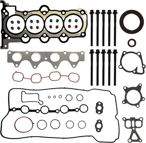 G4FD G4FJ Engine Gasket مجموعة كاملة مع رأس الأسطوانة الترباس ملائمة لهجة Hyundai Glse Elantra i30 Kona Tucson Kia Rio LX Optima Seltos 1.6L 2012-2020 22311-2b004 22321-2b700 in Kuwait