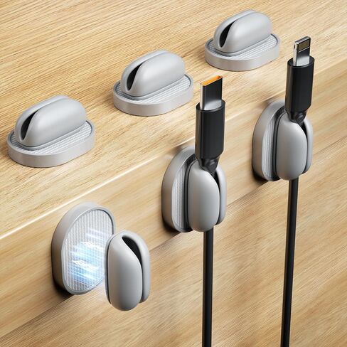 Cord Holder Organizer, Magnetic Wire Holder Keeper Organizer, Cord Holder for Nightstand,Cable Smooth Adjustable Easy Secure Cable Management, Under Desk Cord Hider for Home,Office,Car,Desk,Nightstand in Saudi Arabia
