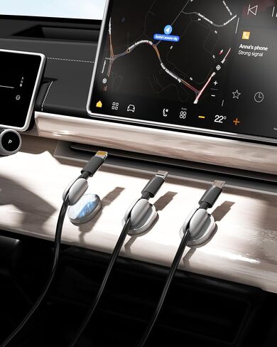 Cord Holder Organizer, Magnetic Wire Holder Keeper Organizer, Cord Holder for Nightstand,Cable Smooth Adjustable Easy Secure Cable Management, Under Desk Cord Hider for Home,Office,Car,Desk,Nightstand in Saudi Arabia