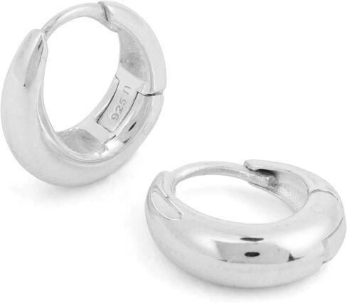 أقراط الفضة الاسترليني - أقراط معاد تدويرها من الفضة الإسترليني ، 925 أقراط الفضة الاسترليني للنساء ، أقراط طوق للنساء in Kuwait