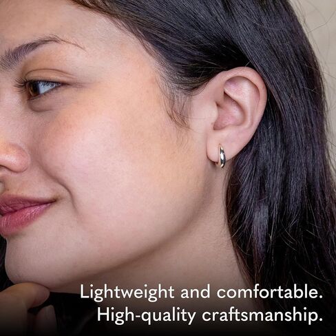 أقراط الفضة الاسترليني - أقراط معاد تدويرها من الفضة الإسترليني ، 925 أقراط الفضة الاسترليني للنساء ، أقراط طوق للنساء in Kuwait