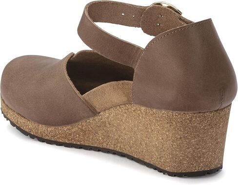 Birkenstock Papillio Mary Wedge Sandal - Leather Cognac Leather 1 EU 36 (US Women's 5-5.5) ضيق in Kuwait