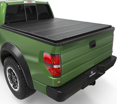 yitamotor رباعية أضعاف الشاحنة الصلبة تغطية Tonneau يناسب Ford F-150 F150 2015-2025 مع سرير 5.5 قدم ، وغطاء سرير الألمنيوم الشاقية in Saudi Arabia