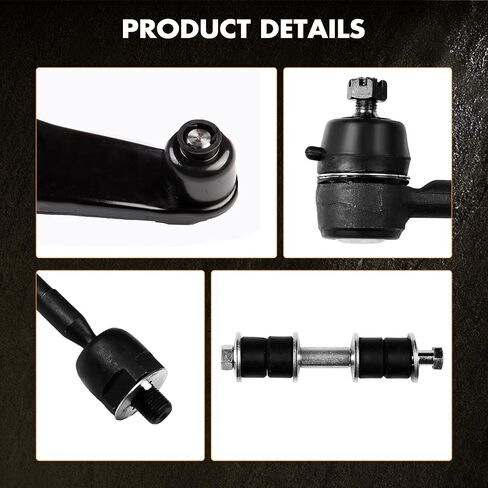 ذراع التحكم الأمامي وملفات التعادل في الذراع المتصلة بالكرة في الفترة 2002-2006 لـ Mitsubishi Lancer - 8pcs مجموعة in Saudi Arabia