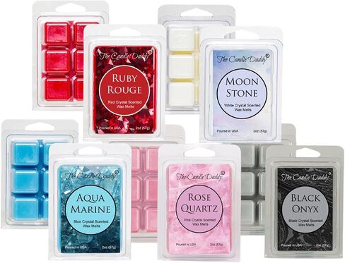 Candle Daddy Crystal 5 Pack - 5 ذوبان شمع مستوحى من الكريستال - 30 مكعبًا إجماليًا - 10 أوقية إجمالية in Saudi Arabia