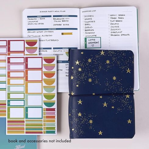Erin Condren Clear Petite Planner Folio, Clear On The Go Folio with Peacock Vegan Leather Accents, Fits up to 4 Erin Condren Petite Planners and Journals in Saudi Arabia