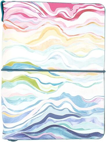 Erin Condren Clear Petite Planner Folio, Clear On The Go Folio with Peacock Vegan Leather Accents, Fits up to 4 Erin Condren Petite Planners and Journals in Saudi Arabia