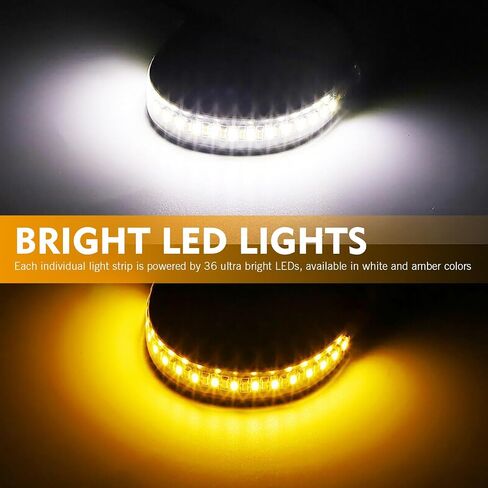 2PCS دراجة نارية LED LED ضوء الإشارة ، الإشارات المنعطف LED Switchback ، الإشارات الأمامية للدراجة النارية ، شريط Switchback Dual-Color Switchback مرنة ، Universal للدراجات النارية in Saudi Arabia