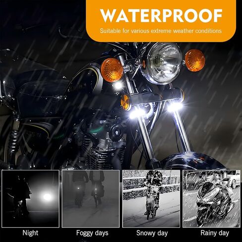 2PCS دراجة نارية LED LED ضوء الإشارة ، الإشارات المنعطف LED Switchback ، الإشارات الأمامية للدراجة النارية ، شريط Switchback Dual-Color Switchback مرنة ، Universal للدراجات النارية in Saudi Arabia