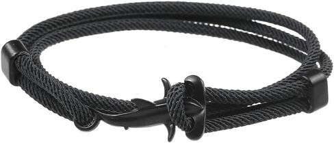 Yocoyee Ocean Sea Marine Bracelet for Men Women Dolphin Octopus Bighead Shark Manta Ray Whale Bracelets Nylon Polyester Rope Adjustable Bracelet for Men in Saudi Arabia