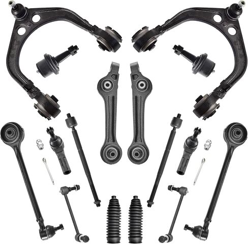 ASTARPRO - 16pc Front Suspension Kit for Chrysler 300 Dodge Challenger Charger 2011 2012 2013 2014, 6 Control Arms Upper & Lower 2 Sway Bars 4 Tie Rods 2 Lower Ball Joints 2 Boots Replacement in Saudi Arabia