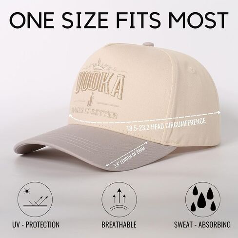 InnoBeta Vodka Gifts for Women Hat Cap, Funny Adjustable Embroidered Trucker Hat for Birthday Christmas in Saudi Arabia
