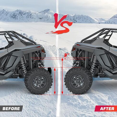 مجموعة WSAYS X3 Lift ، 3 بوصات فاصل تعليق صدمة كامل متوافق مع Can-Am Maverick X3 64 "Body 2017-Up in Saudi Arabia