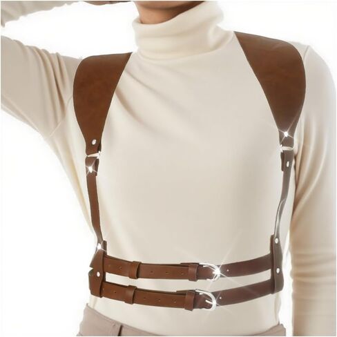 COSYDAYS Leather Harness Belt Black Body Harness for Women in Saudi Arabia