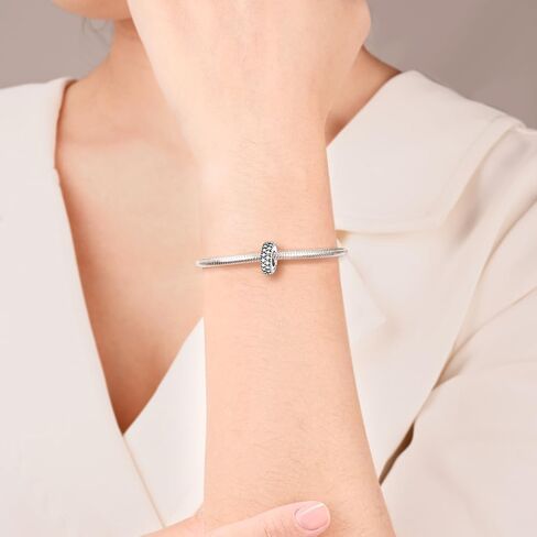 Artcharm 2pc مقطع الفاصل سحر الأساور للنساء 925 الجنيه الفضة الأزرق الأزرق الأبيض سدادة سدادة سدادة in Kuwait