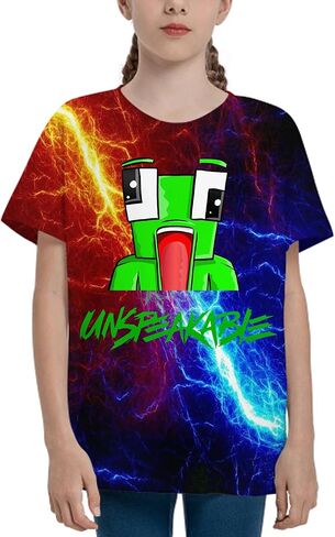 الأولاد والبنات قميص أزياء الأزياء قصيرة الأكمام تي شيرت حداثة لا توصف للأطفال in Saudi Arabia