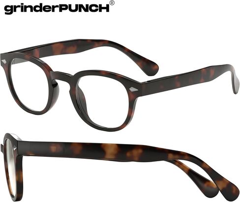 grinderPUNCH Classic Reading Glasses for Women and Men Stylish Lightweight Readers Round Readers for Women and Men in Saudi Arabia