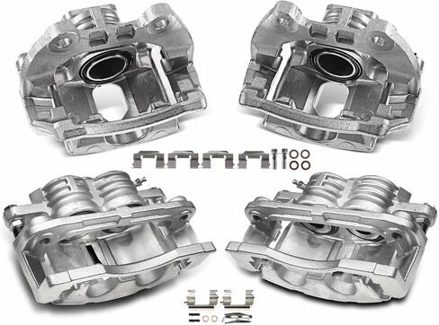 A-Premium Disc-Disc-Calpers Assembly مع قوس متوافق مع شيفروليه تريل بليزر ، SSR & GMC Envoy و Buick Rainier & Isuzu Ascender & Olds Bravada & Saab 9-7x -Ront in Saudi Arabia