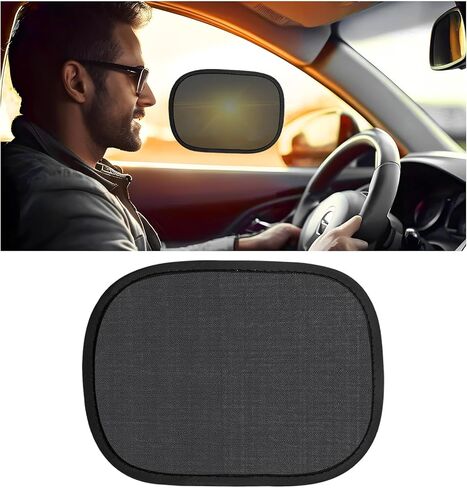 2 PCS Window Window ، Miniature Static Cling Windshield Sun Visor لقيادة درع الوهج ، وحماية من الوهج بالشمس للقيادة الآمنة ، نافذة الجانبية التلقائية على السائق in Saudi Arabia
