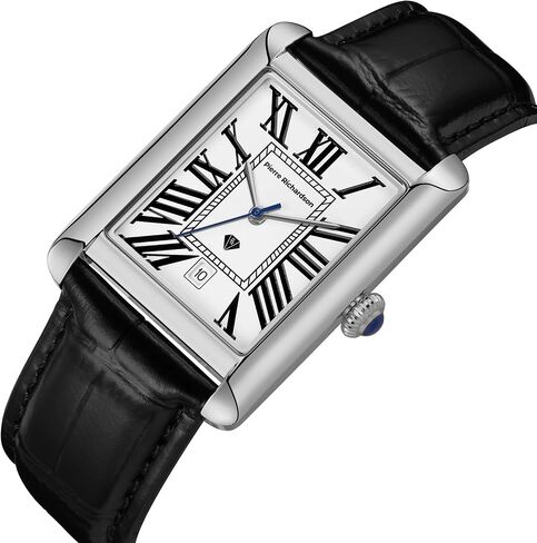 PR2091 Men’s Luxury Watch – Stainless Steel Quartz Watch, 5ATM Water Resistant, Scratch-Resistant Sapphire Crystal Glass, Leather Strap, Reloj para Hombres in Saudi Arabia